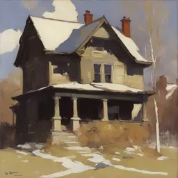 a house by Dean Cornwell