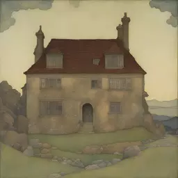 a house by Edmund Dulac