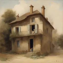a house by Edouard Riou