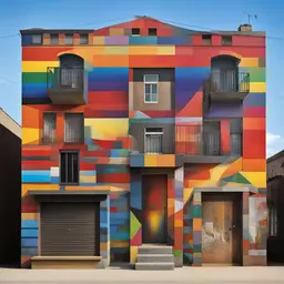 a house by Eduardo Kobra