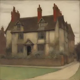 a house by Edwin Austin Abbey