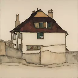 a house by Egon Schiele