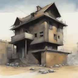 a house by Enki Bilal