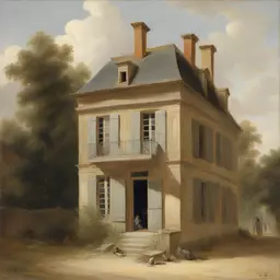 a house by Etienne-Louis Boullee