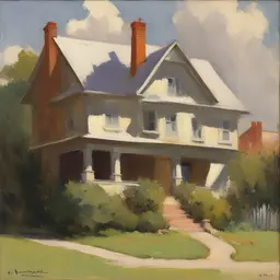 a house by Everett Raymond Kinstler