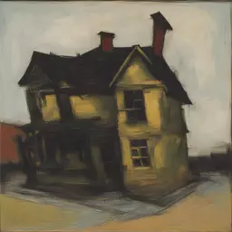 a house by Frank Auerbach