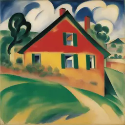 a house by Franz Marc
