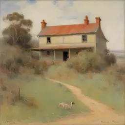 a house by Frederick McCubbin