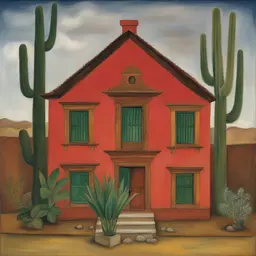 a house by Frida Kahlo