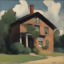 a house by George Luks