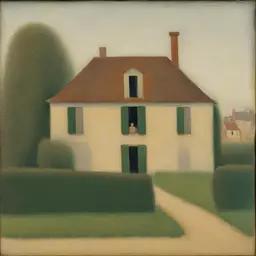 a house by Georges Seurat