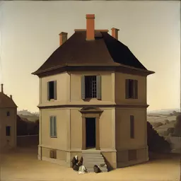 a house by Georges de La Tour