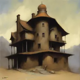 a house by Gerald Brom