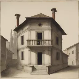 a house by Giovanni Battista Bracelli