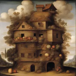 a house by Giuseppe Arcimboldo