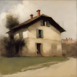a house by Giuseppe de Nittis