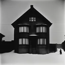 a house by Gjon Mili