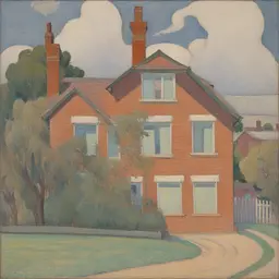 a house by Grace Cossington Smith