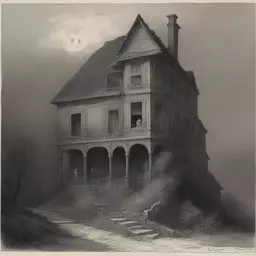 a house by Gustave Doré