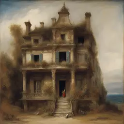 a house by Gustave Moreau