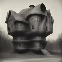 a house by H. R. (Hans Ruedi) Giger