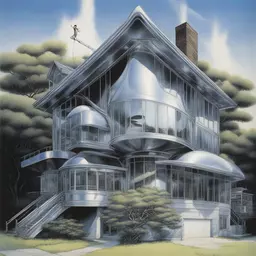 a house by Hajime Sorayama