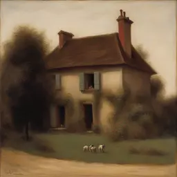 a house by Henri Fantin Latour