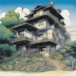 a house by Hirohiko Araki