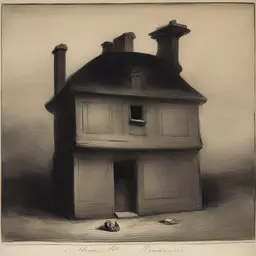 a house by Honoré Daumier