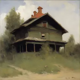 a house by Ilya Repin