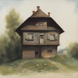 a house by Istvan Banyai