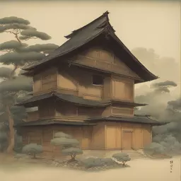 a house by Itō Jakuchū