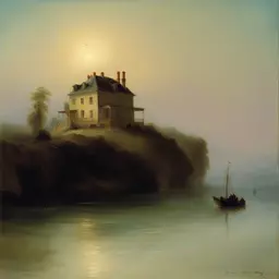 a house by Ivan Aivazovsky
