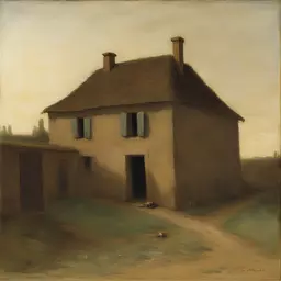 a house by Jean-François Millet