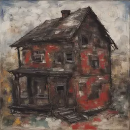 a house by Jean-Paul Riopelle