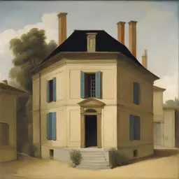 a house by Jean Auguste Dominique Ingres