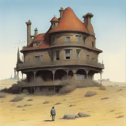 a house by Jean Giraud