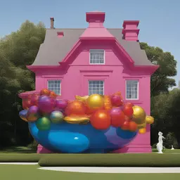a house by Jeff Koons