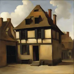 a house by Johannes Vermeer
