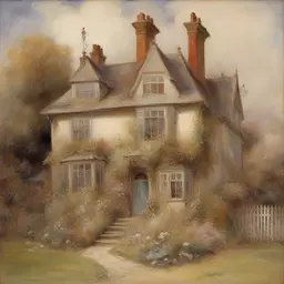 a house by John Anster Fitzgerald