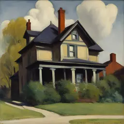 a house by John French Sloan