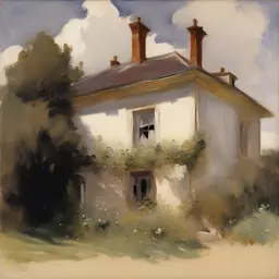 a house by John Singer Sargent