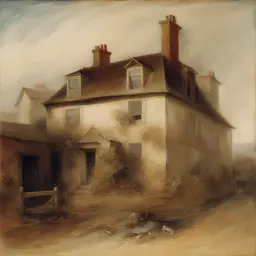 a house by Joseph Mallord William Turner