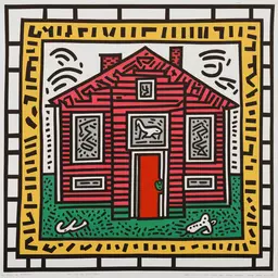 a house by Keith Haring