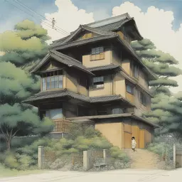 a house by Leiji Matsumoto