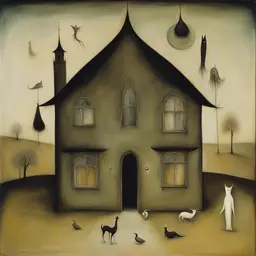 a house by Leonora Carrington