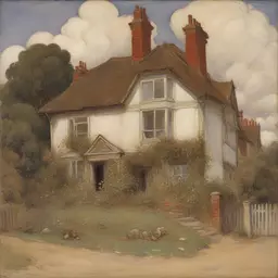 a house by Lucy Madox Brown