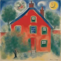 a house by Marc Chagall