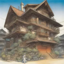 a house by Masamune Shirow