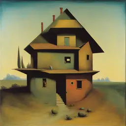 a house by Max Ernst